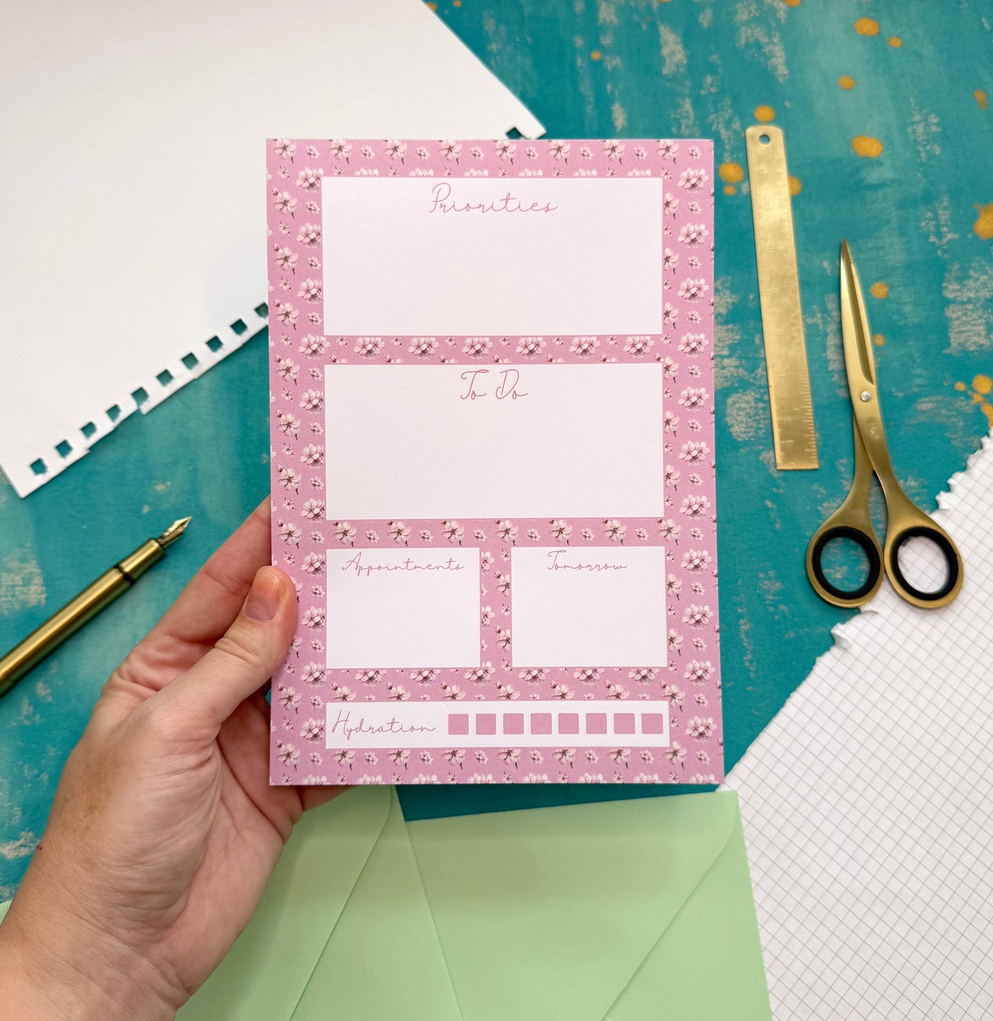 Sakura Blossoms A5 Notepad – Aesthetic Stationery for Journaling, Planning & To-Do Lists
