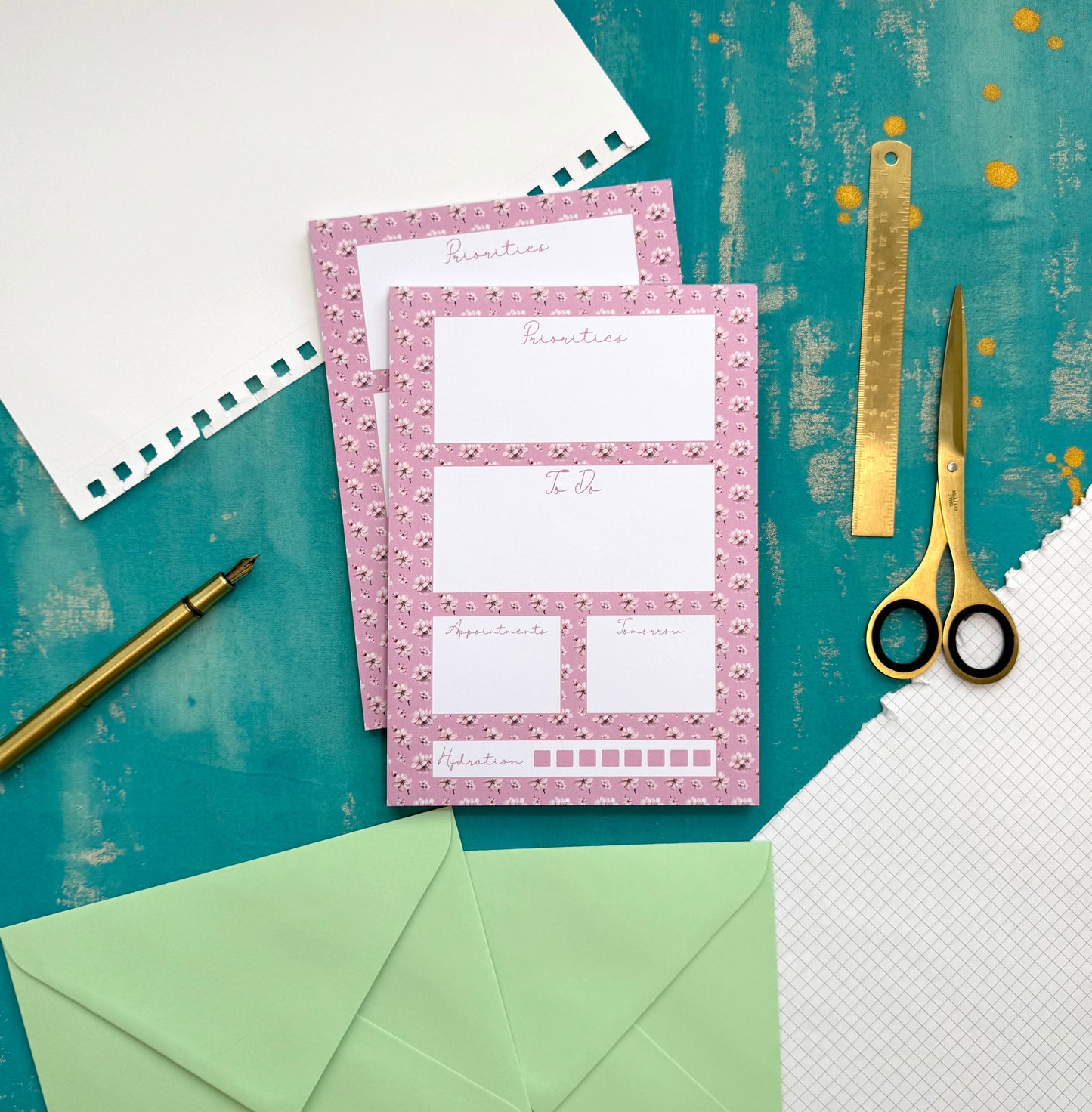 Sakura Blossoms A5 Notepad – Aesthetic Stationery for Journaling, Planning & To-Do Lists