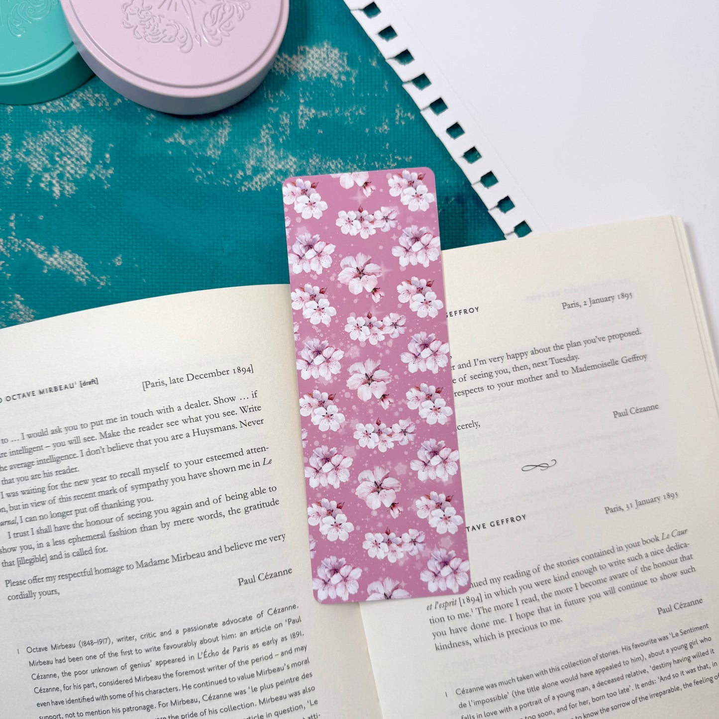 Sakura Blossom Classic Bookmark – Elegant Paper Bookmark for Book Lovers