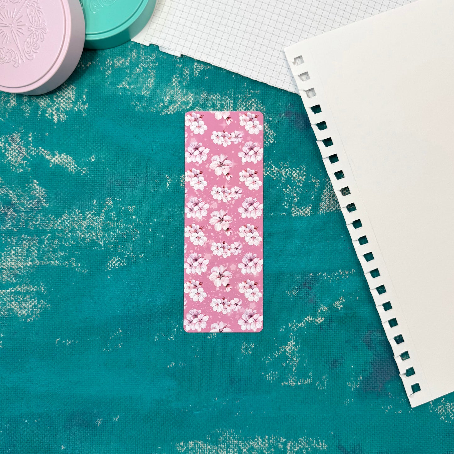 Sakura Blossom Classic Bookmark – Elegant Paper Bookmark for Book Lovers