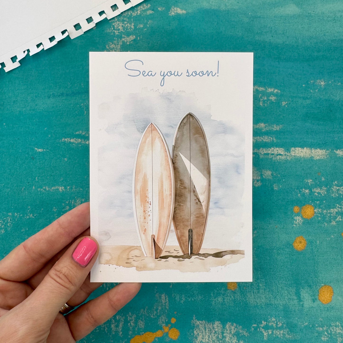Sea You Soon - Beautiful Illustrated Postcard for Gifting & Collecting