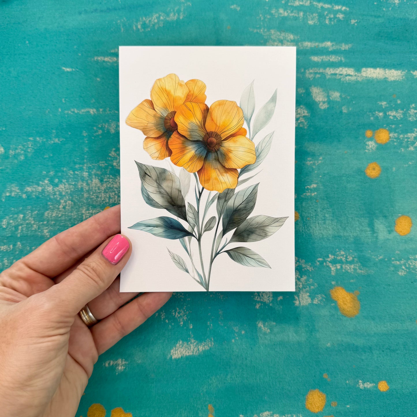 Summer Flower - Beautiful Illustrated Postcard for Gifting & Collecting
