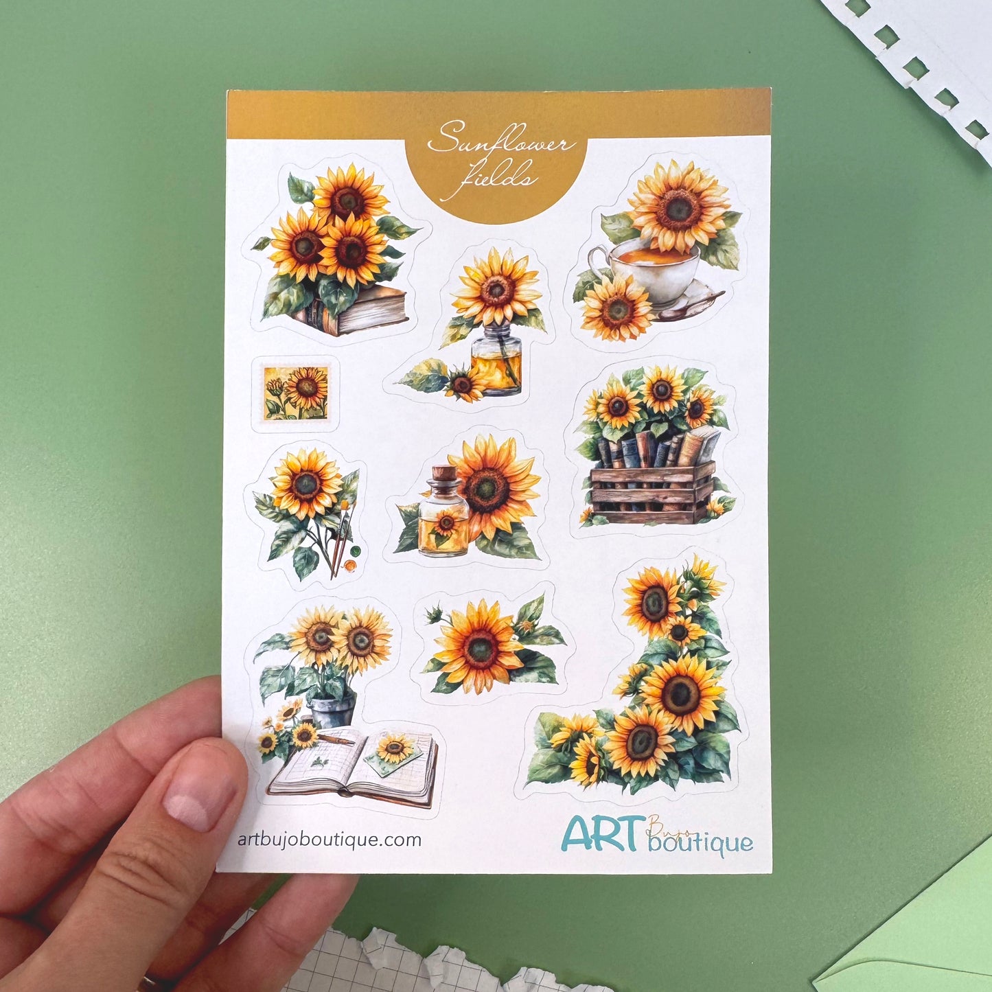 Art Stickers Monthly Club (August) - Sunflower Fields