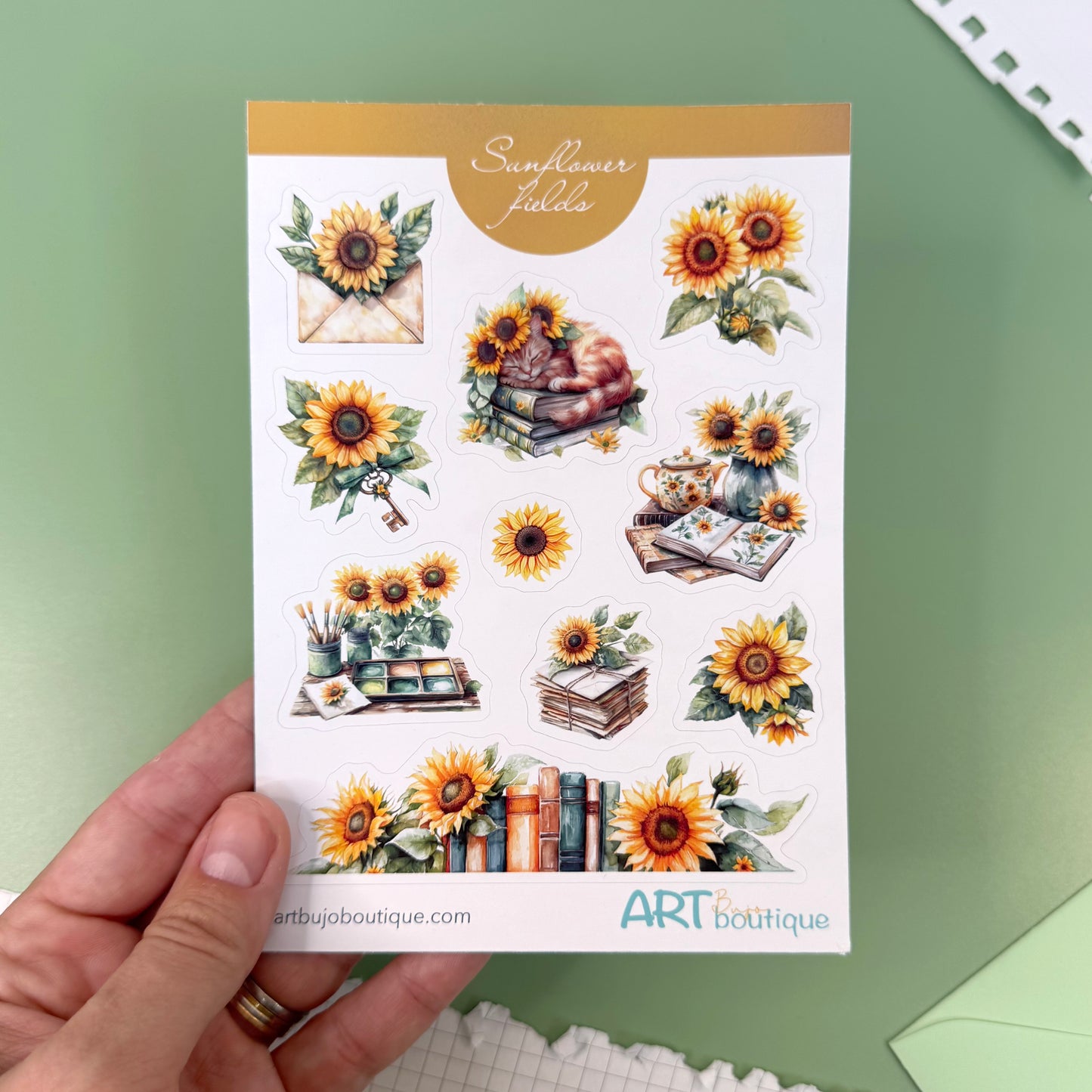 Art Stickers Monthly Club (August) - Sunflower Fields