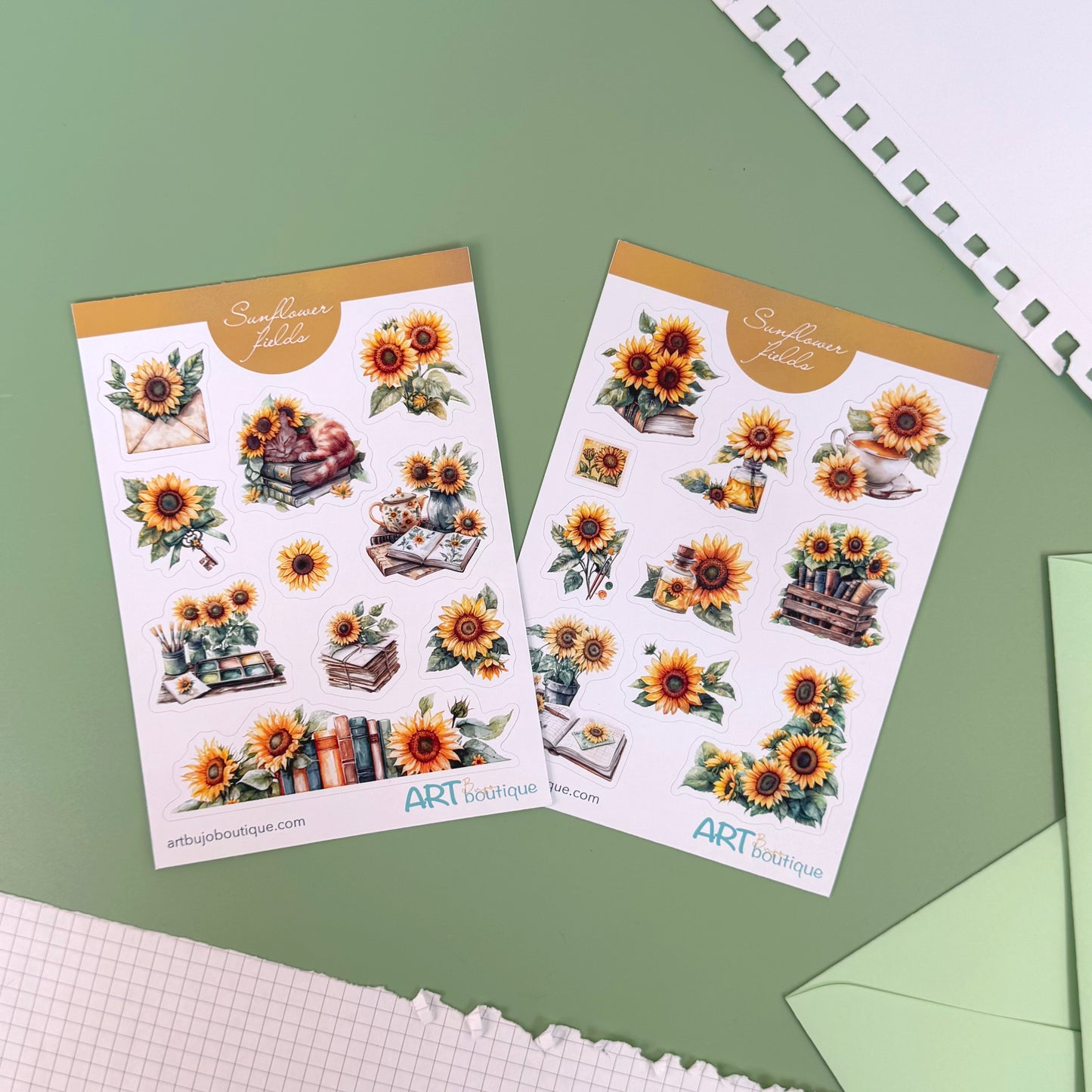 Art Stickers Monthly Club (August) - Sunflower Fields