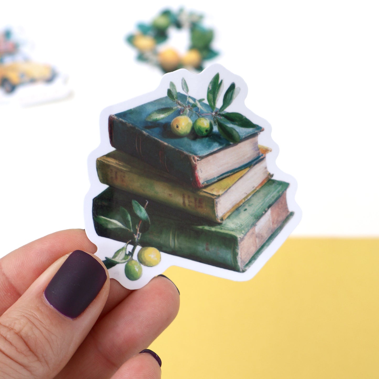 Olive Books Summer Vinyl Sticker