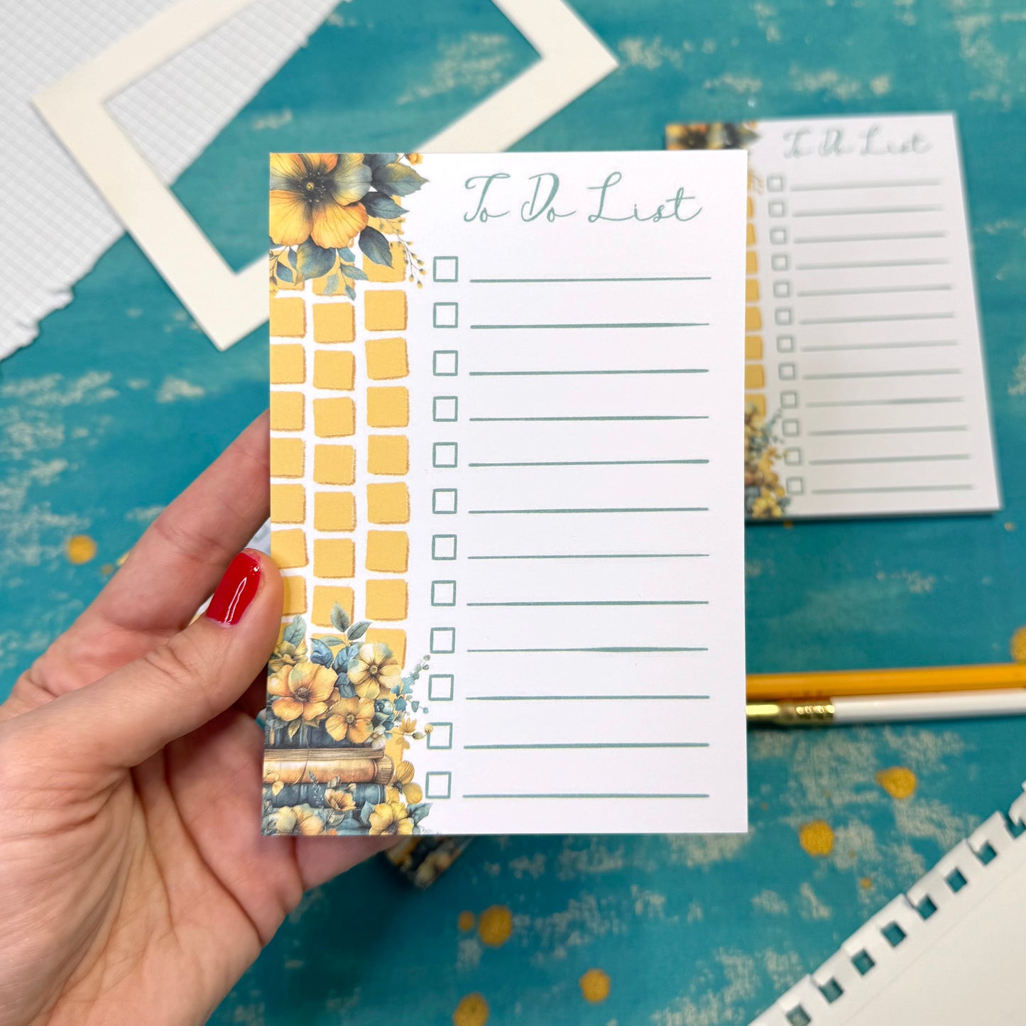 Sunny Days To-Do list A6 Notepad – Aesthetic Stationery for Journaling, Planning