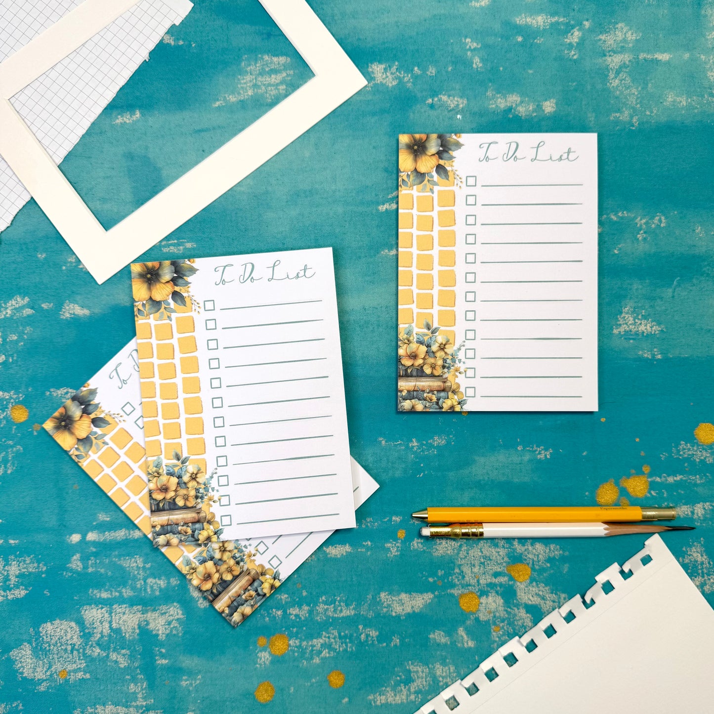 Sunny Days To-Do list A6 Notepad – Aesthetic Stationery for Journaling, Planning