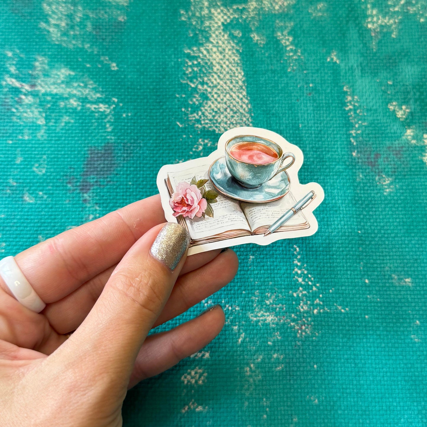 Tea O'Clock Vinyl Sticker