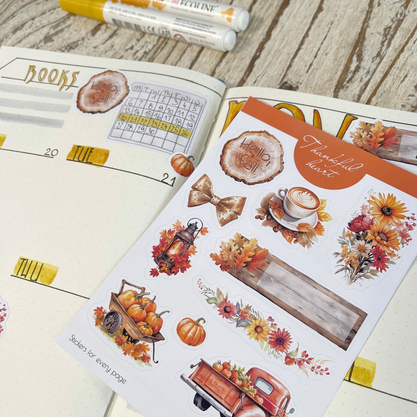 Thankful Heart Sticker Sheet