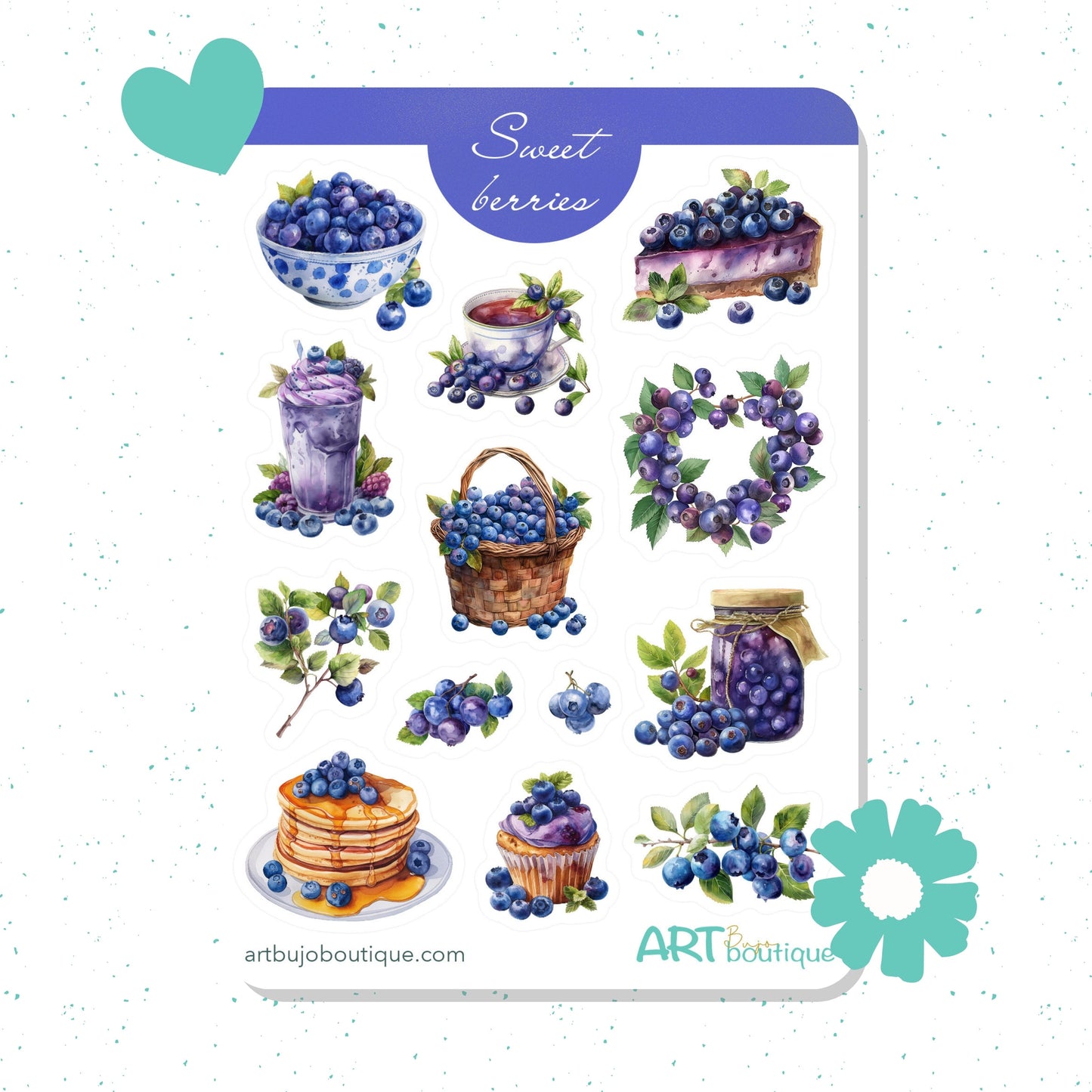 Sweet Berries Sticker Sheet