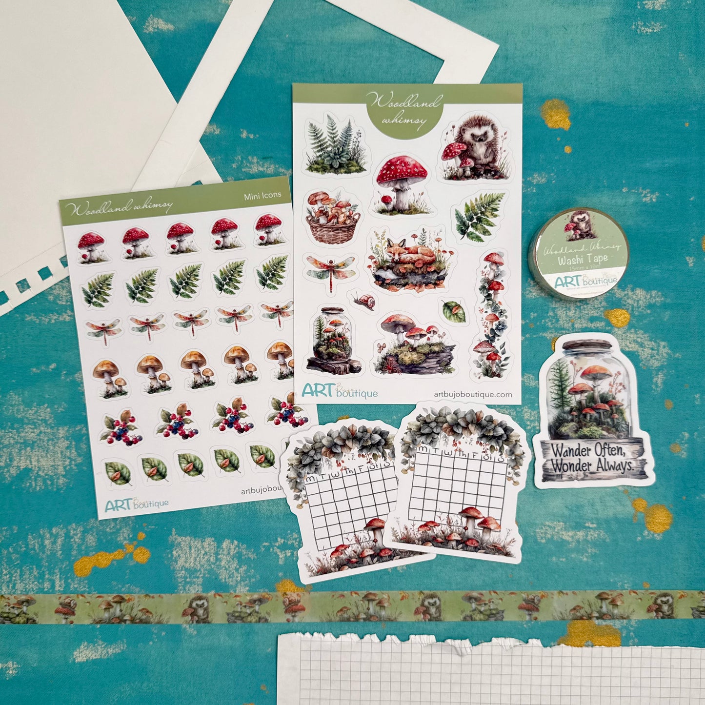 Full Autumn Collection Bundle | 120€ Worth of Stickers, Washi, Notepads, Bookmarks & More