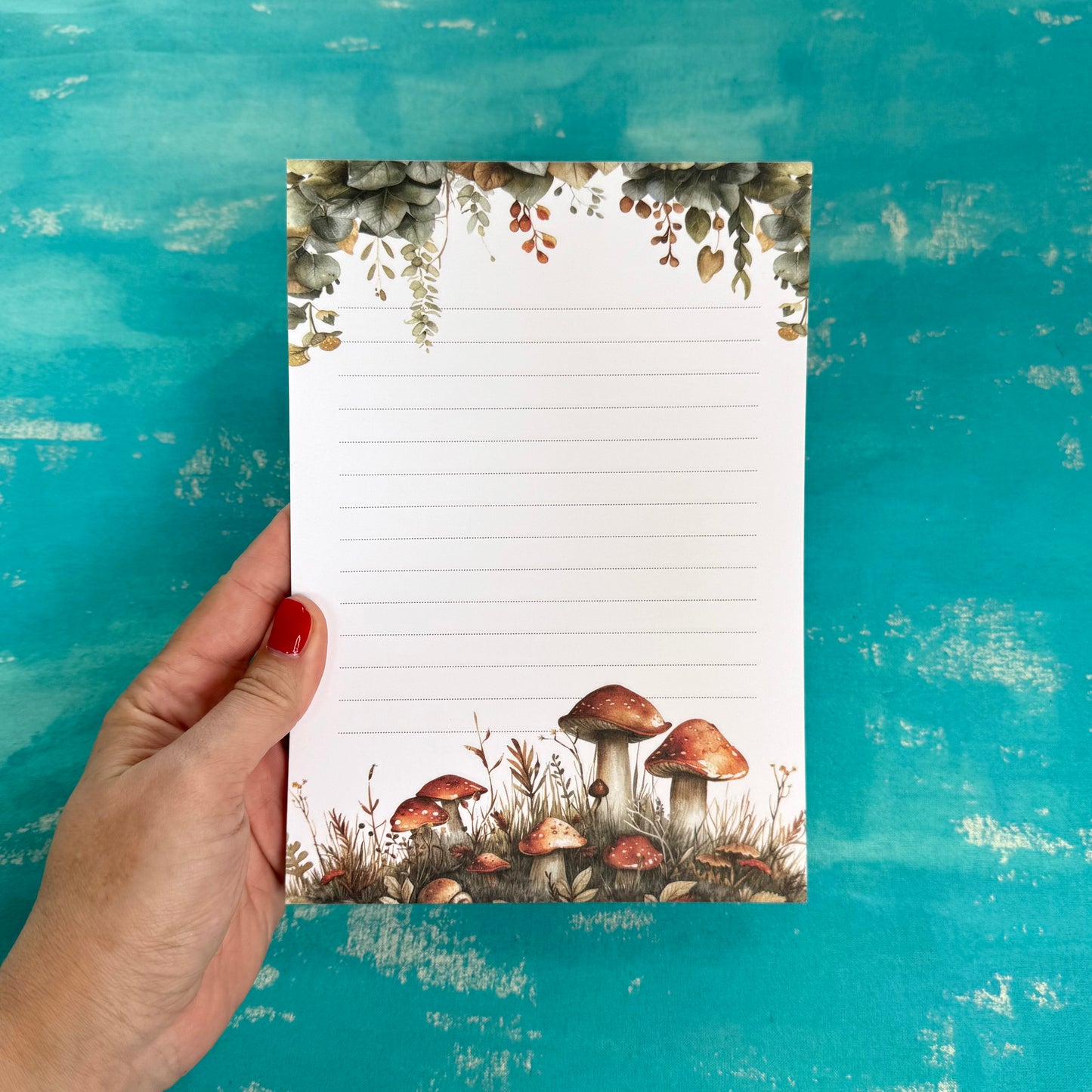 Woodland Whimsy A5 Lined Notepad – Forest-Inspired Autumn Stationery