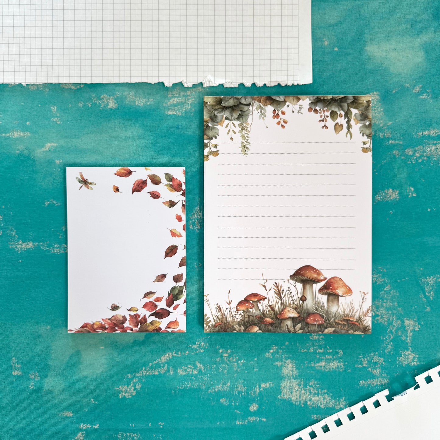 Woodland Whimsy A6 Notepad – Compact Autumn Writing Pad