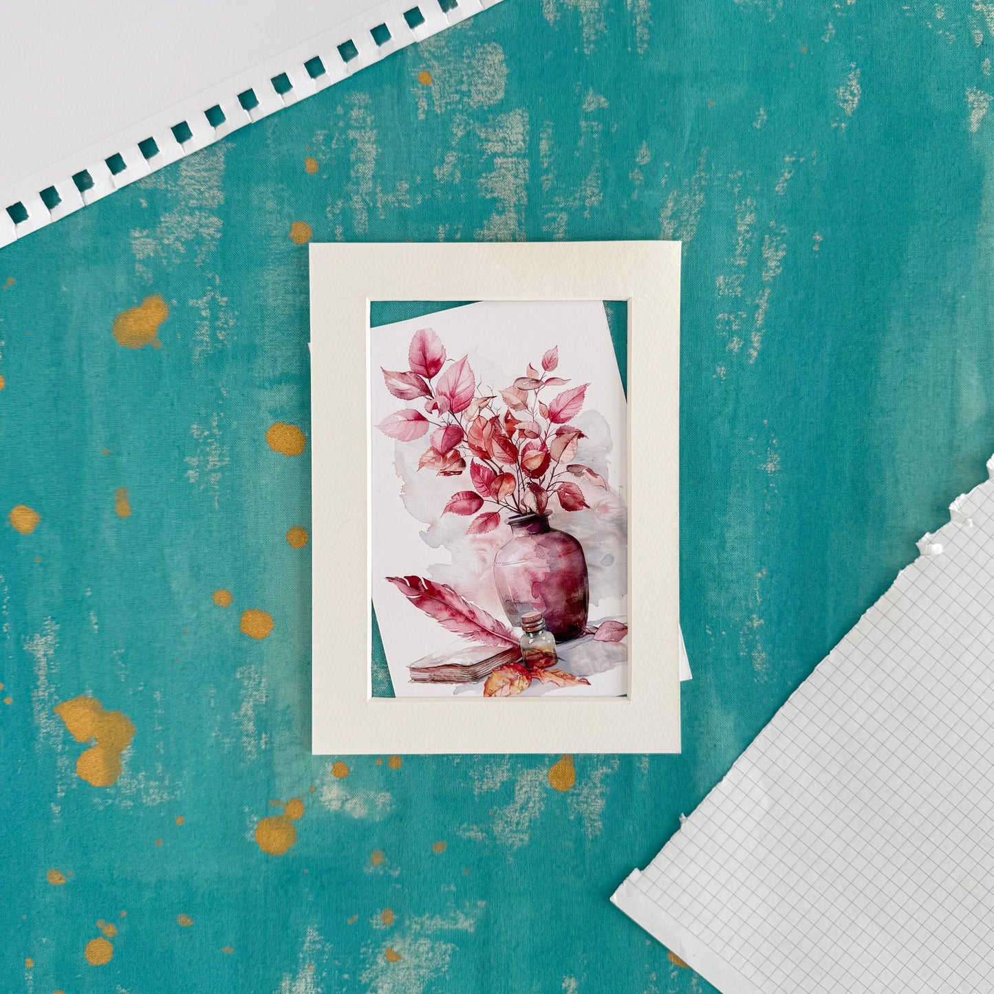 Autumn Writing Postcard – Cozy Fall Pen Pal Stationery for Writers