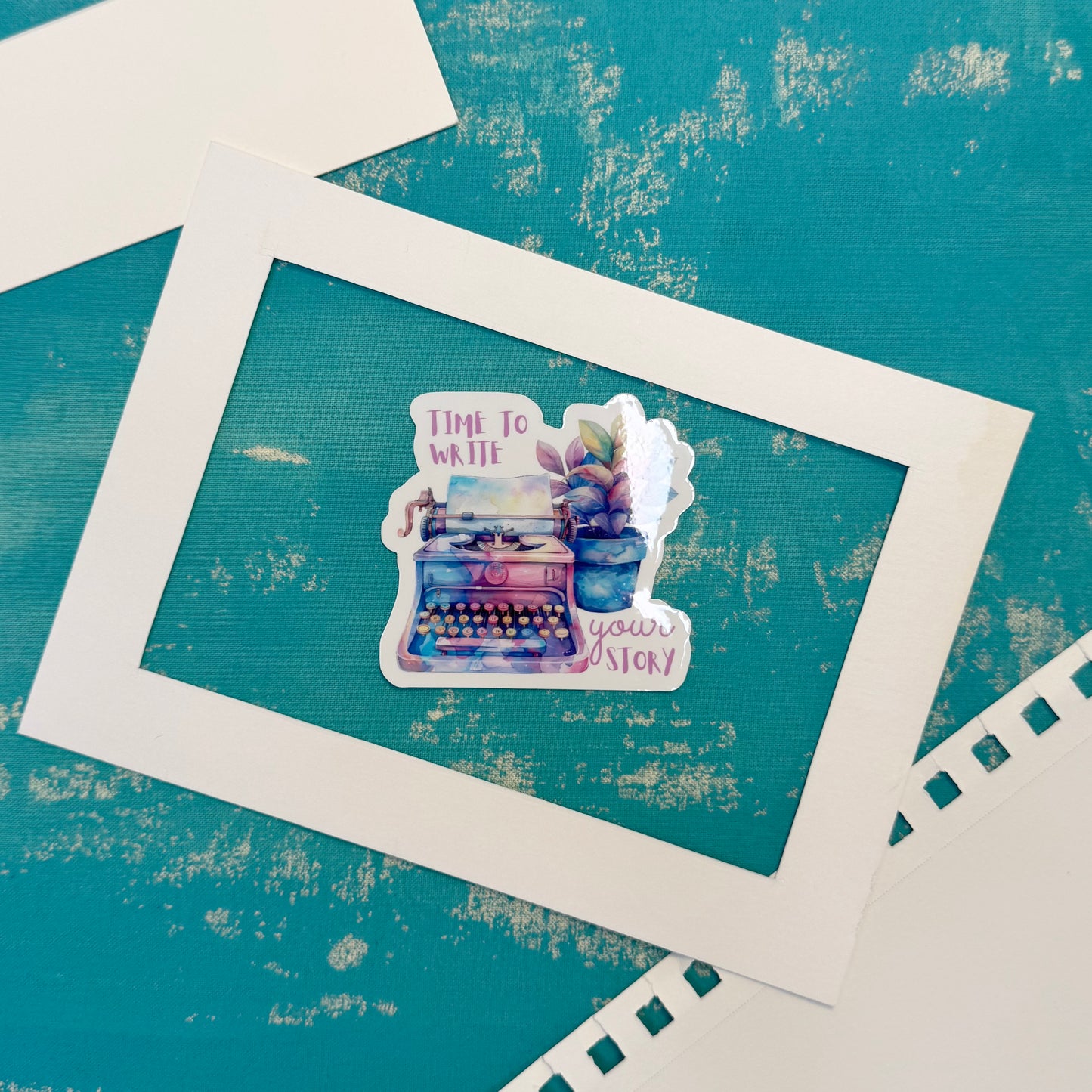 Write Your Story Dreamy Vinyl Sticker - Durable Sticker for Laptop, Water Bottle, Notebook