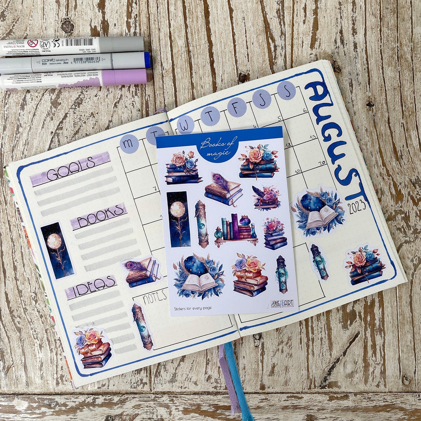 Books of Magic Sticker Sheet