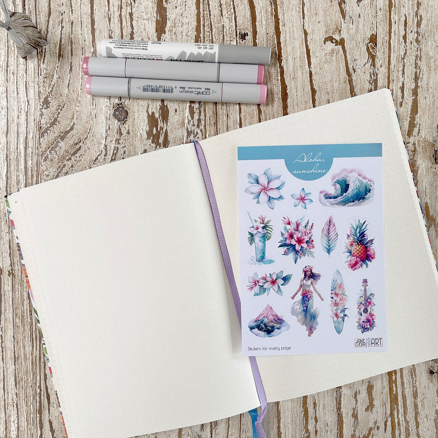 Aloha, Sunshine Sticker Sheet