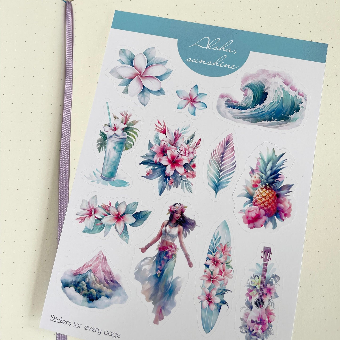 Aloha, Sunshine Sticker Sheet