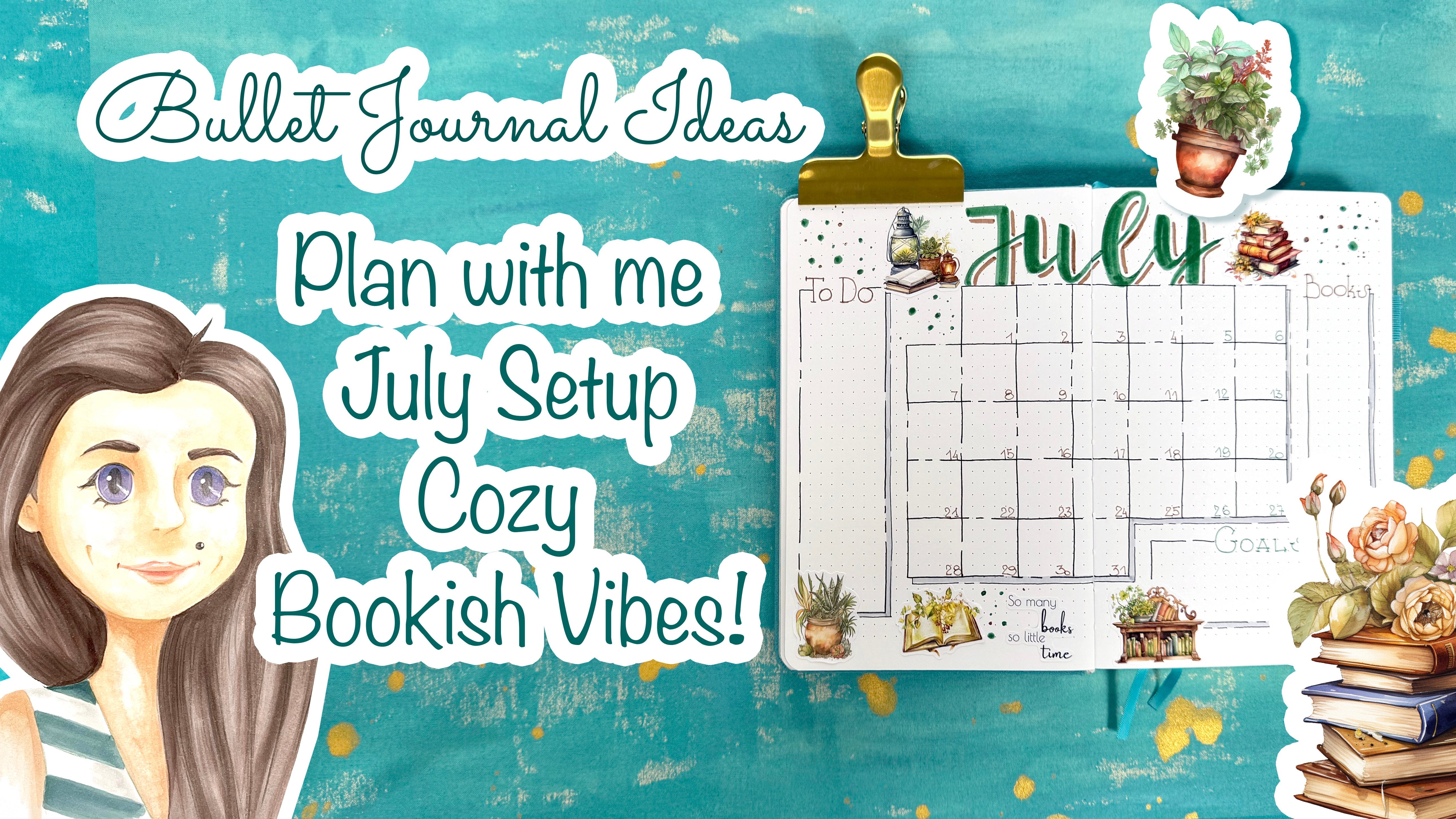 Jul. Log Cozy Bullet Journal Ideas for July: Monthly Log & Weekly Spread Inspir ...