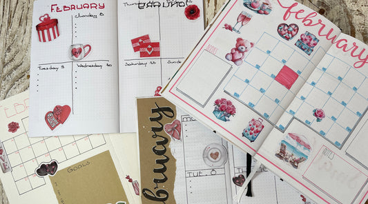 February Fun: More ideas for your BuJo with Stunning Stickers!