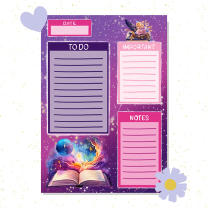 Magic Library Daily Planner Notepad A5