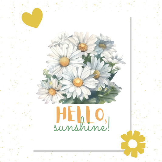 Hello, Sunshine - Beautiful Illustrated Postcard for Gifting & Collecting (Copy)