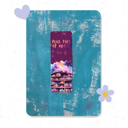 library bookmark, purple bookmark, book lover gift