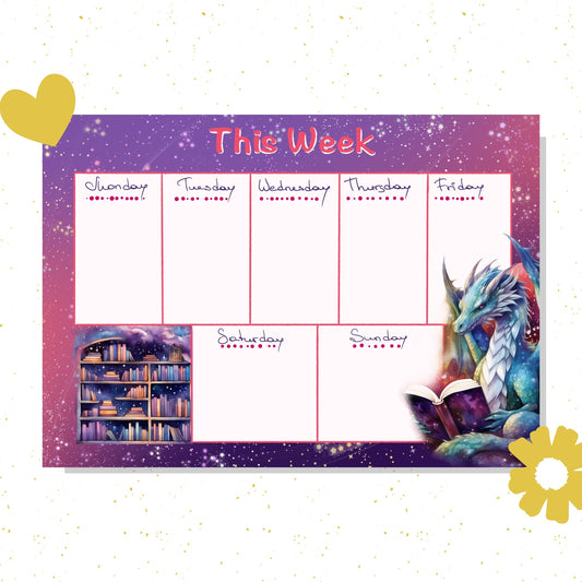 Magic Library A4 Weekly Planner Notepad