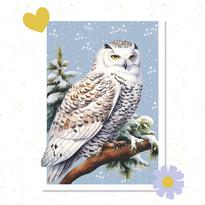 Snow Owl Art Print