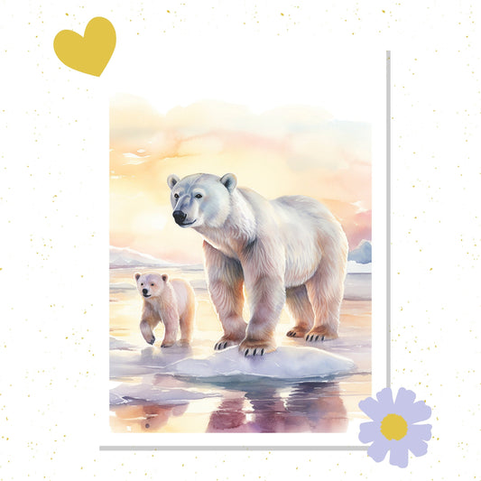 Polar Bears Art Print