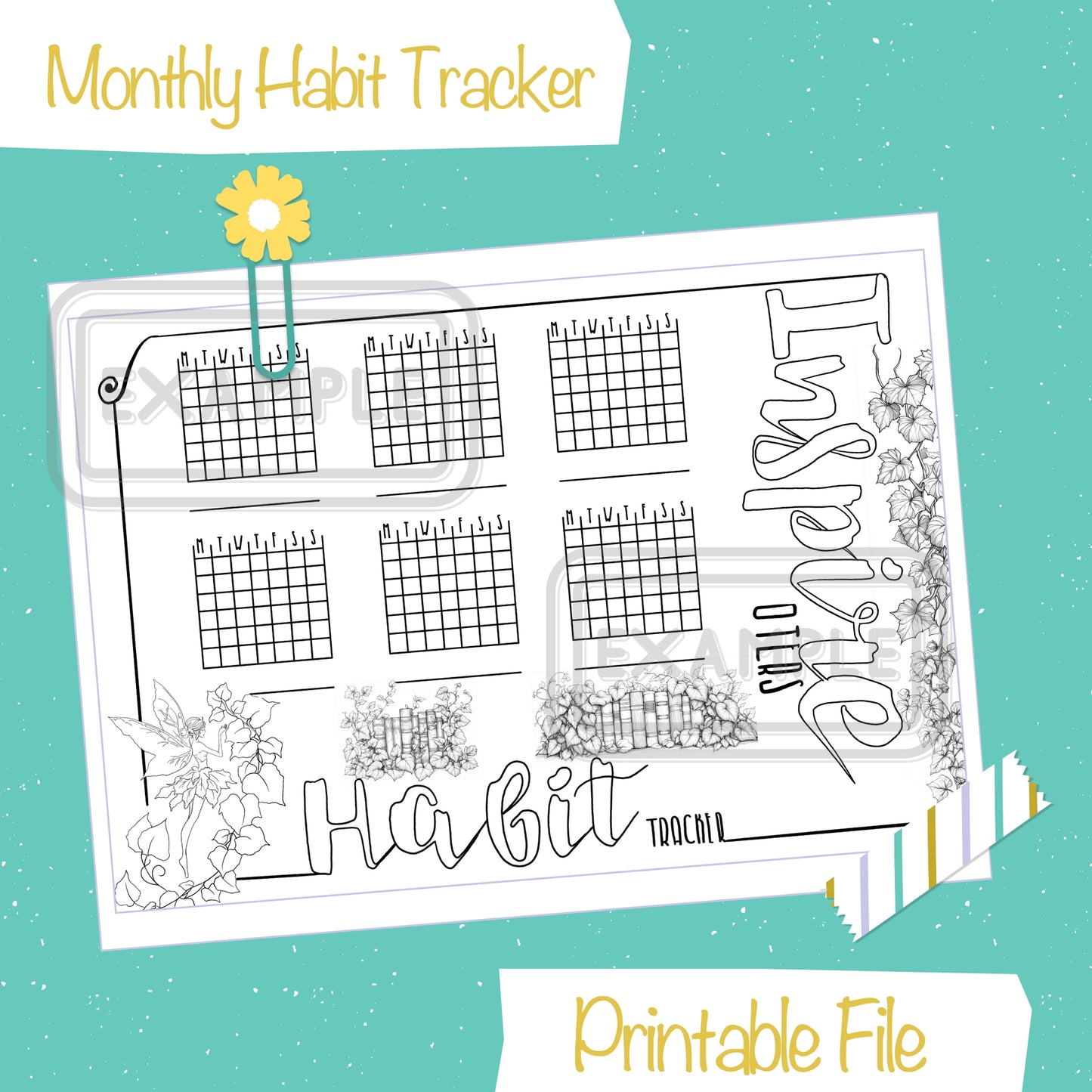 November Printable Habit Tracking Page