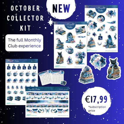 Art Collector Monthly Kit: EVERYTHING included - October: MOONLIT BOOKS