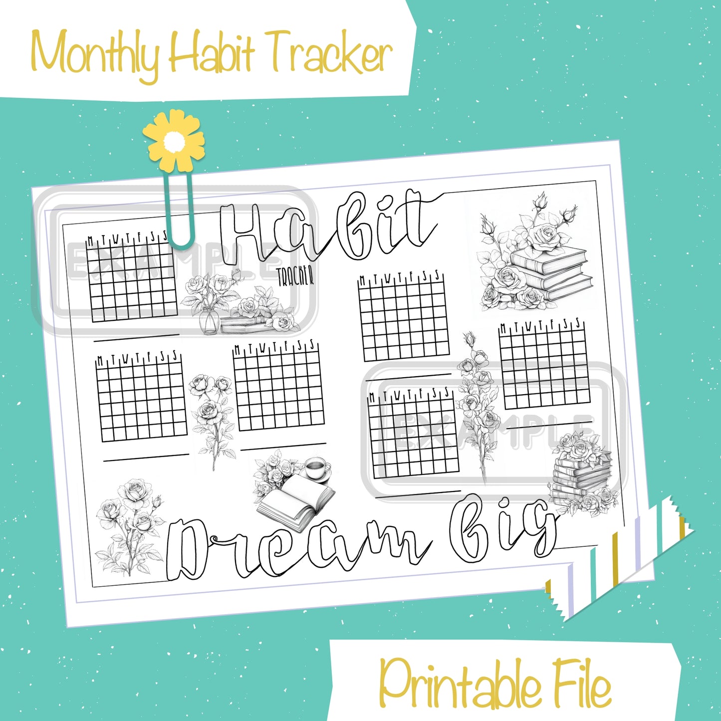 September Printable Habit Tracking Page