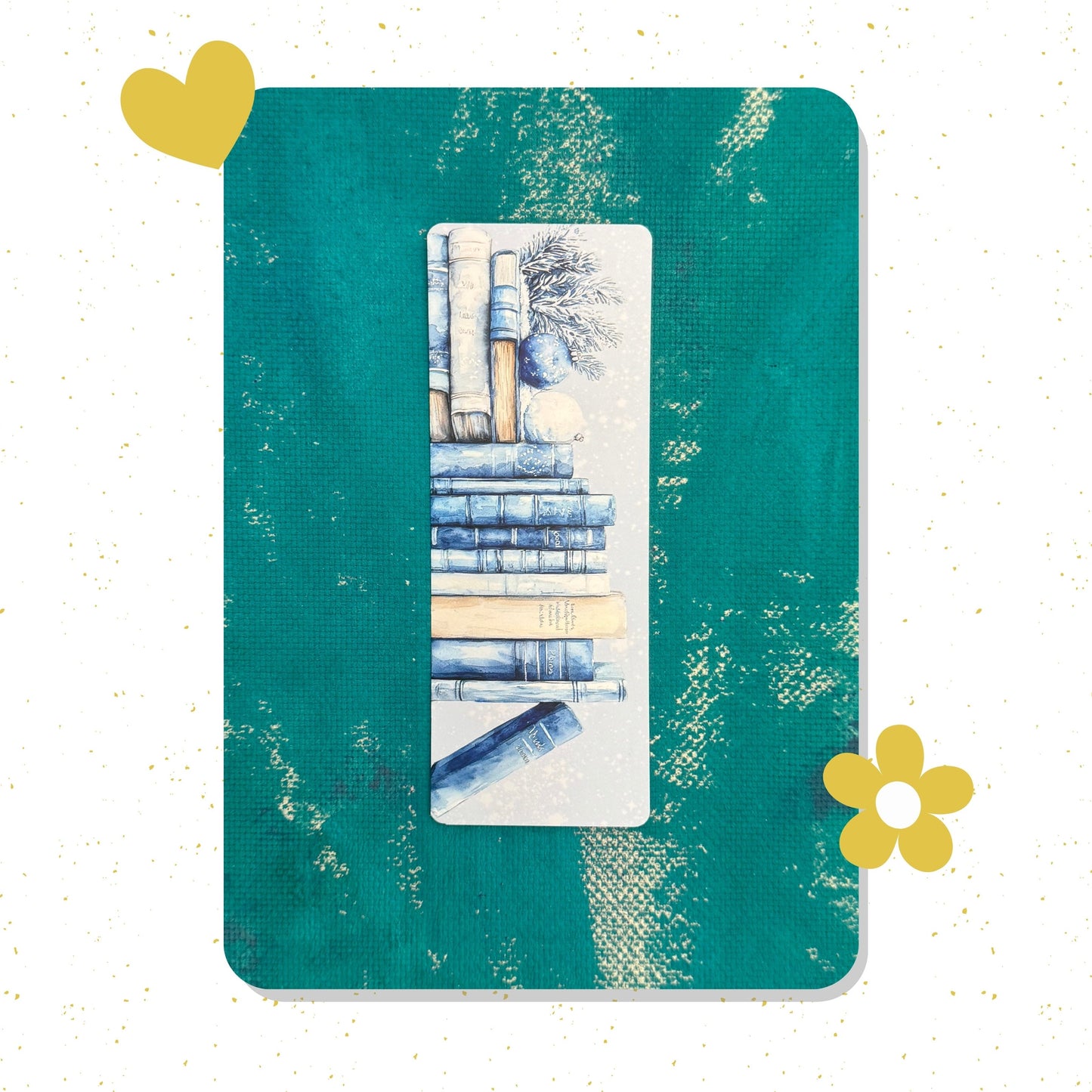 Winter Book Shelf classic bookmark