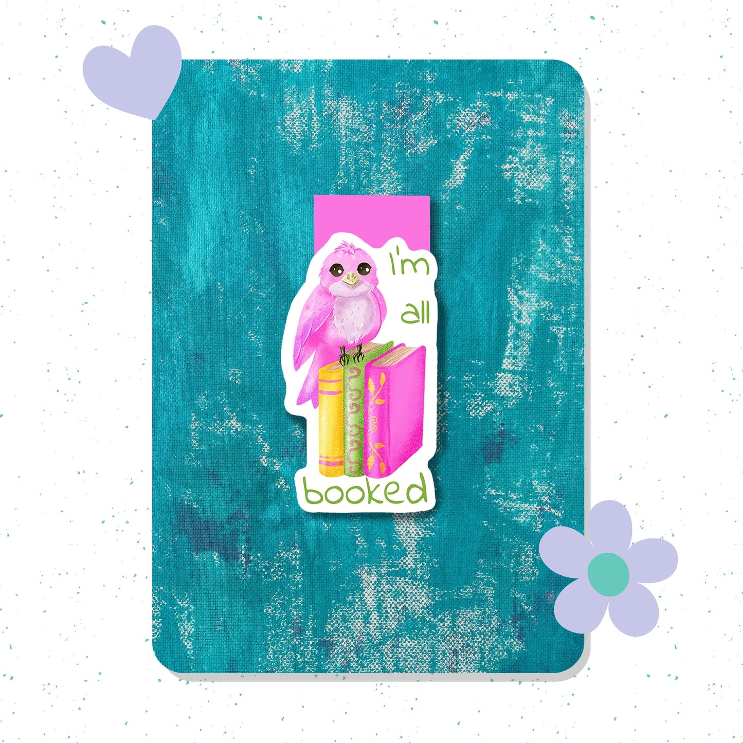 All Booked cute magnetic bookmark