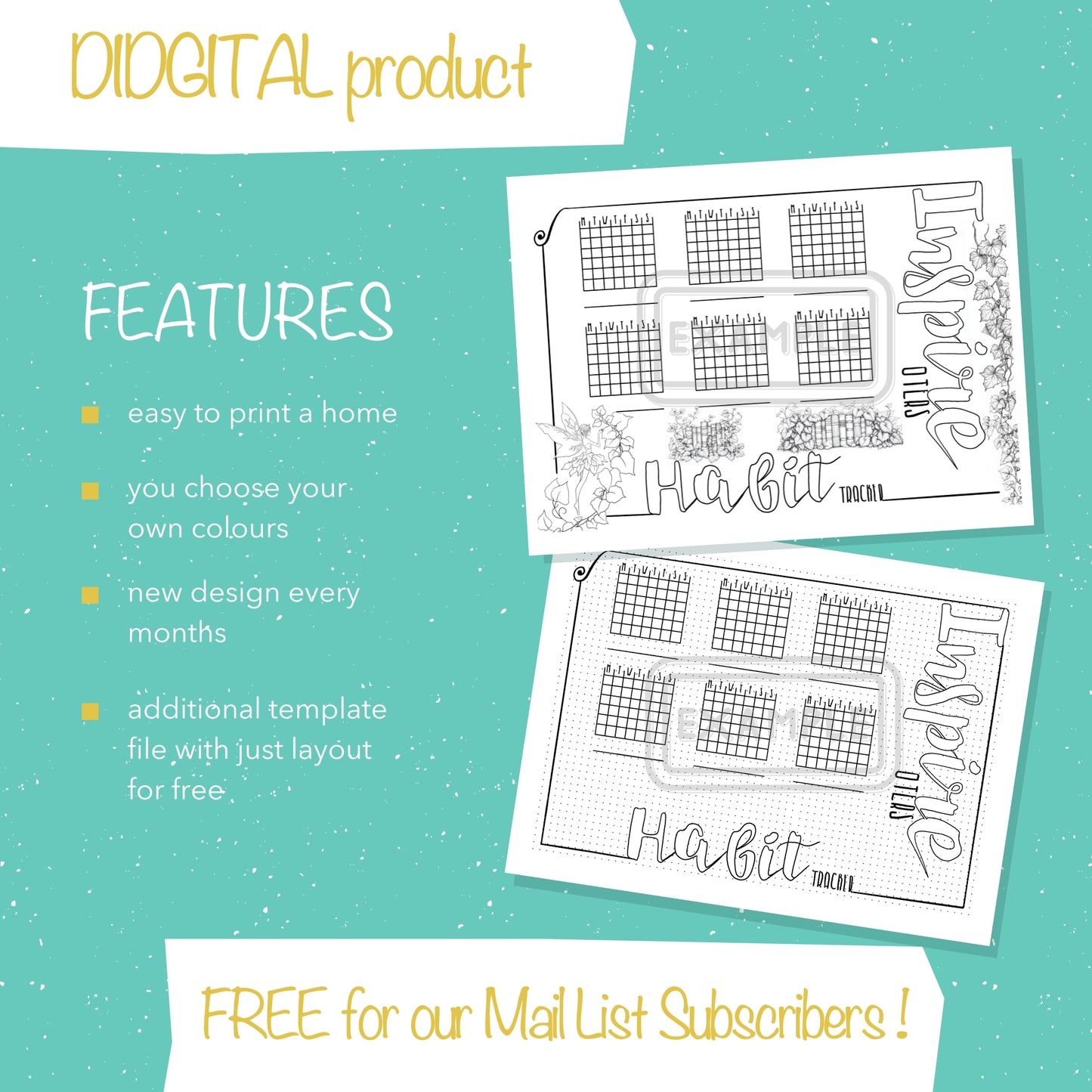 November Printable Habit Tracking Page