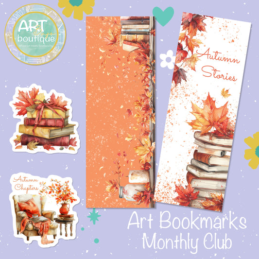 Art Bookmark Monthly Club (September) - Maple Tea