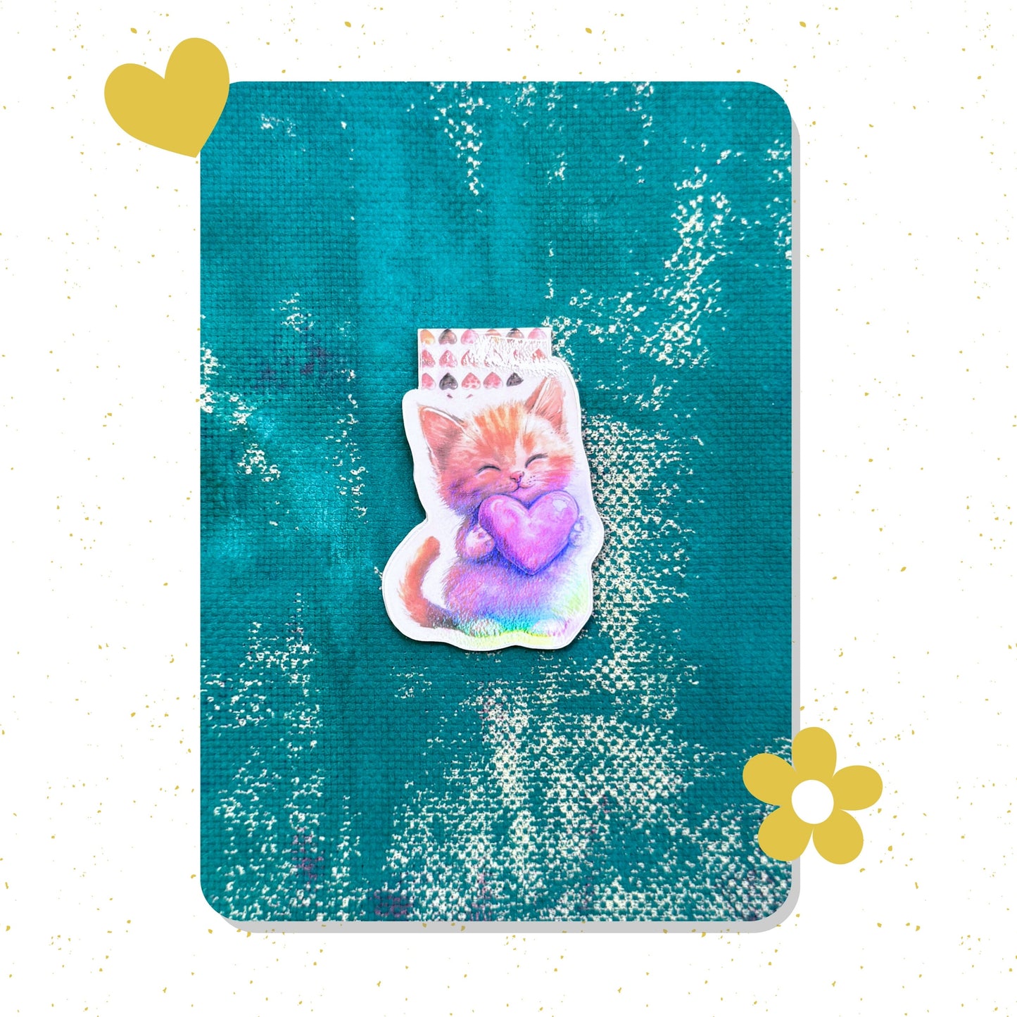 Kitten in Love Magnetic Bookmark