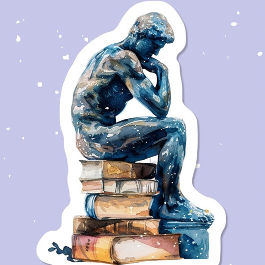 Two decorative bookmarks displayed on a light lavender background with scattered flower and heart graphics. The left bookmark is dusty pink with a stack of blue books, a pink rose, and the words 'Starlight Reading Club.
