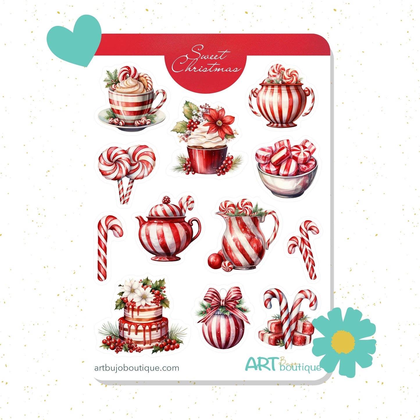 Christmas Sweets planner stickers