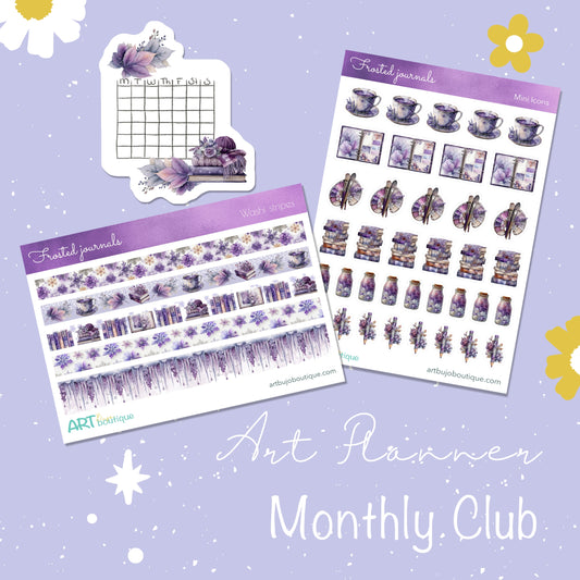 Art Planner Monthly Club - January: FROSTED JOURNALS