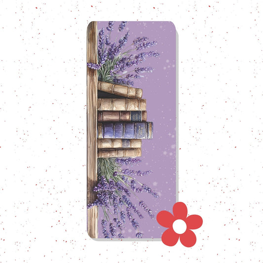 Laveder Bookshelf Floral Classic Bookmark