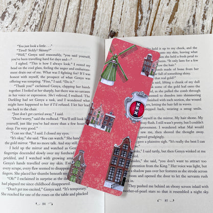 Amsterdam bookmark Old Dutch houses bookmark