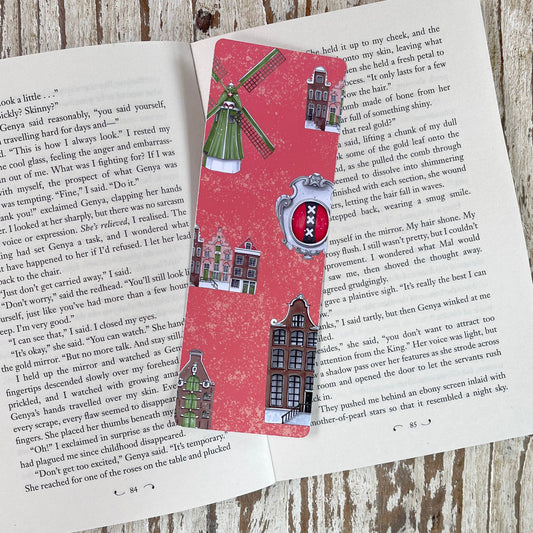 Amsterdam bookmark Old Dutch houses bookmark