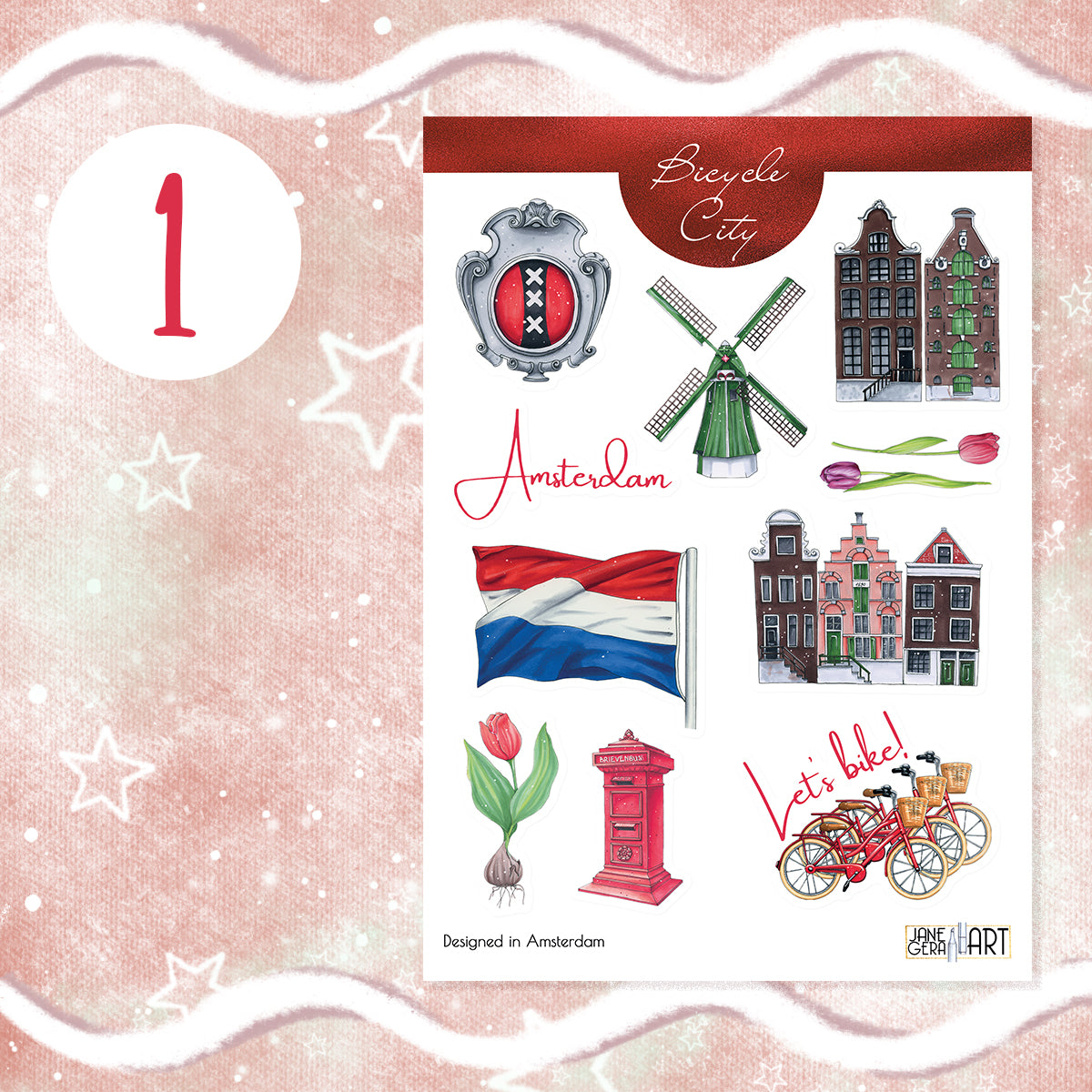 Amsterdam planner stickers