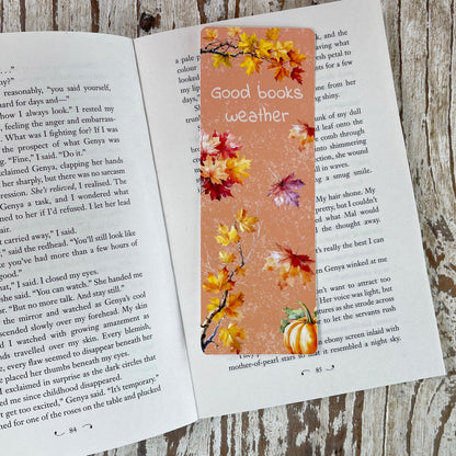 Good books weather bookmark