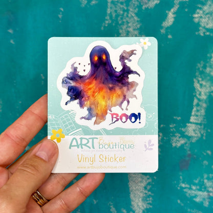 halloween. stickers, cute stickers, ghost sticker, vinyl sticker