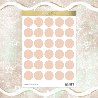 Single color dots stickers