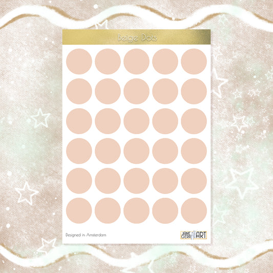 Single color dots stickers